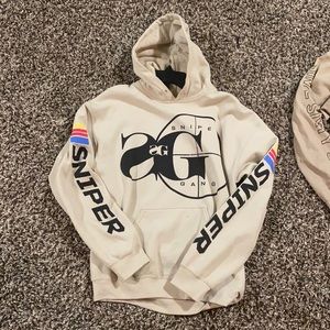 Sniper Gang Medium size multi-colored hoodie.